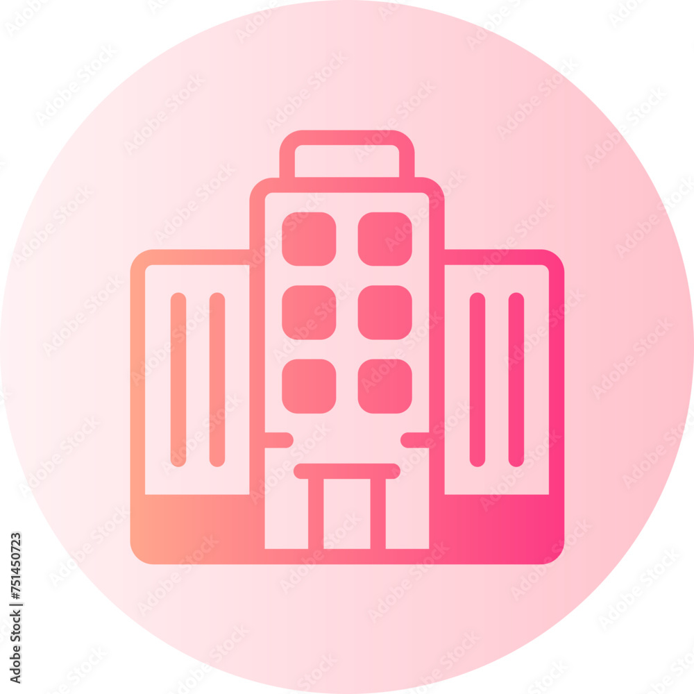 Business center gradient icon Business center gradient icon