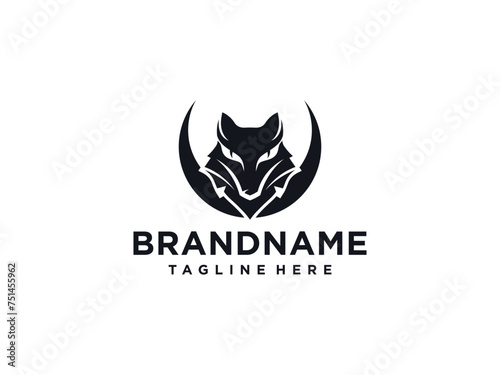 wolf head logo fox. Wolf Vintage Logo Stock Vector.