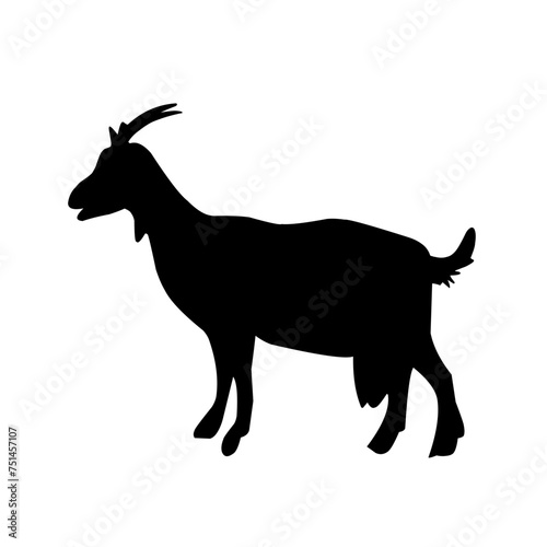 Goat silhouette icon symbol