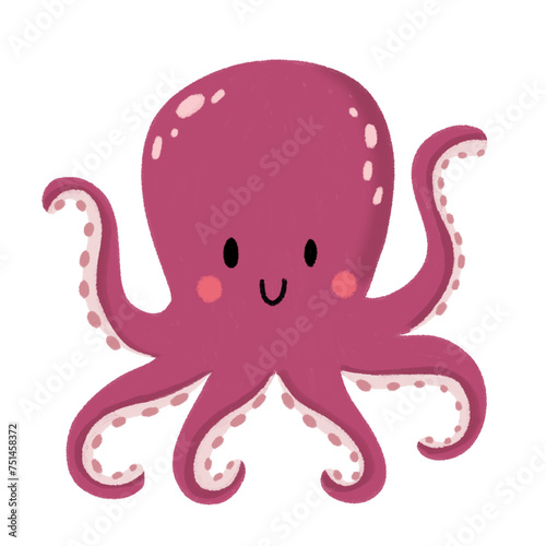 Handdrawn Animal Illustration - Octopus