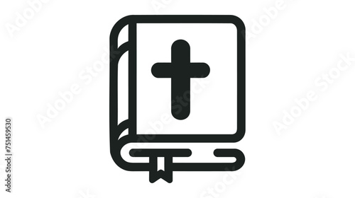 Bible icon isolated on white background