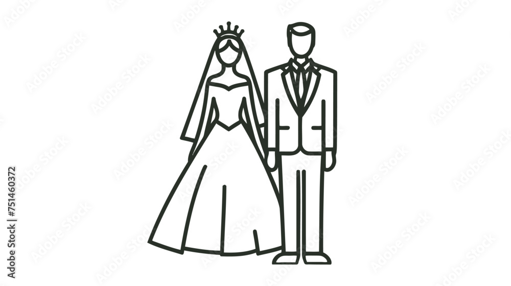 Wedding vector illustration on white background Wedding vector illustration on white background