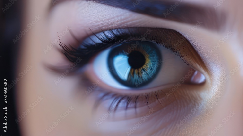Close-up photo of the eye Close-up photo of the eye