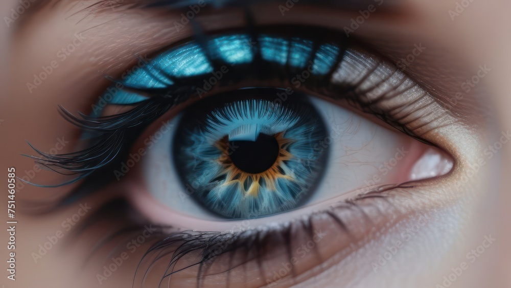 Fototapeta premium Close-up photo of the eye