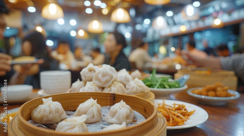 wan tun served in a chineese restaurant wan tun served in a chineese restaurant