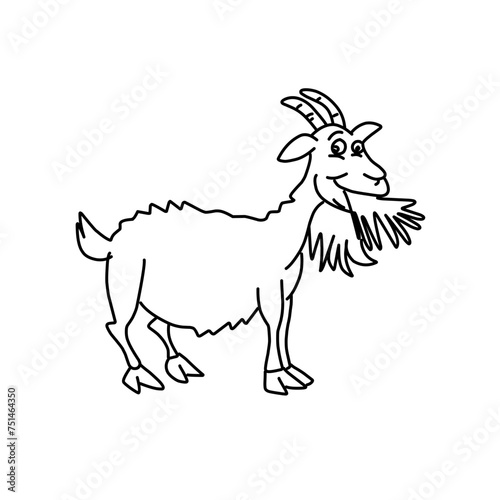 Outline draw goat © Zona