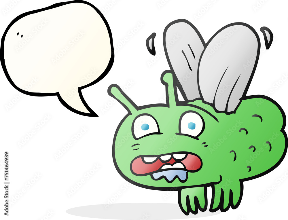 speech bubble cartoon fly speech bubble cartoon fly