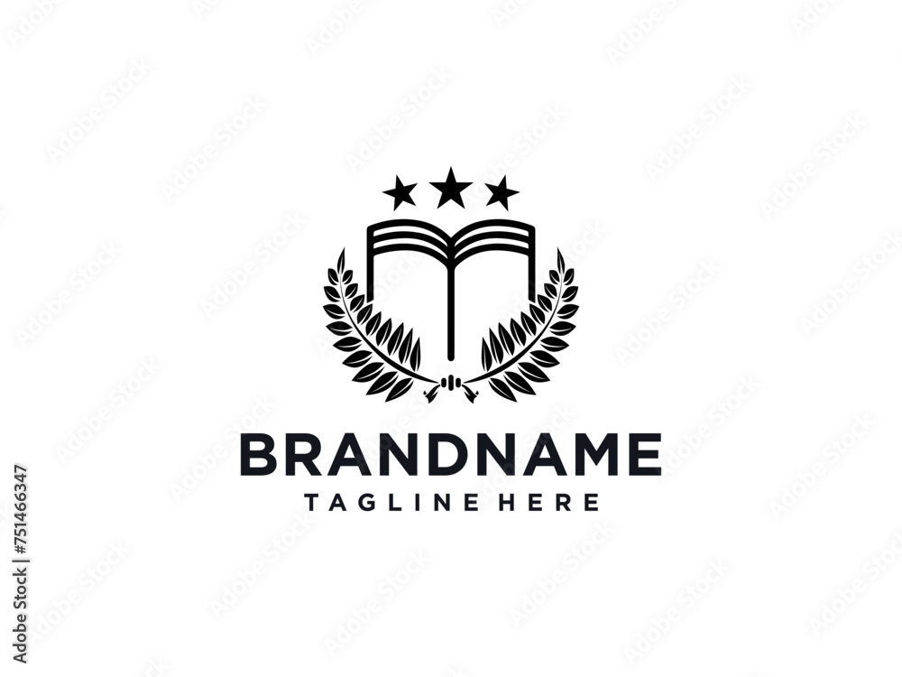 University and academy vector icons. Emblems or shields set for high school education graduates in maritime science, or law. Ribbons and badges of bachelor hat, laurel wreath, Vector Logo Template University and academy vector icons. Emblems or shields set for high school education graduates in maritime science, or law. Ribbons and badges of bachelor hat, laurel wreath, Vector Logo Template