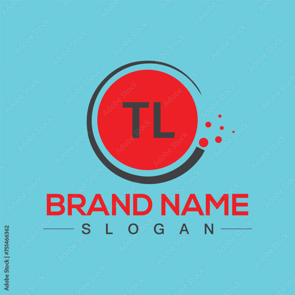 Fototapeta premium Minimal Initial TL Logo Design with Handwriting Style Vector and Illustration