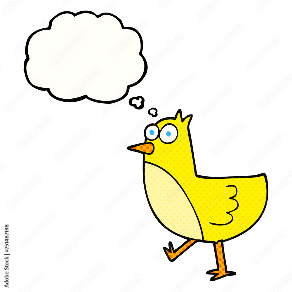 thought bubble cartoon bird thought bubble cartoon bird