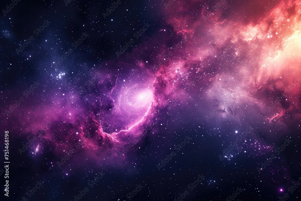 Stellar symphony mesmerizes with captivating galaxy hues
