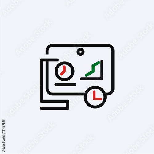 bussines planning icon pictogram