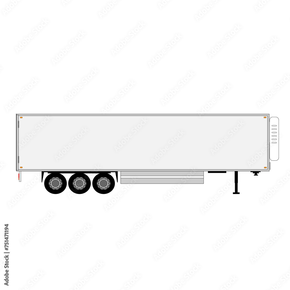 trailer for transporting various goods over long distances trailer for transporting various goods over long distances