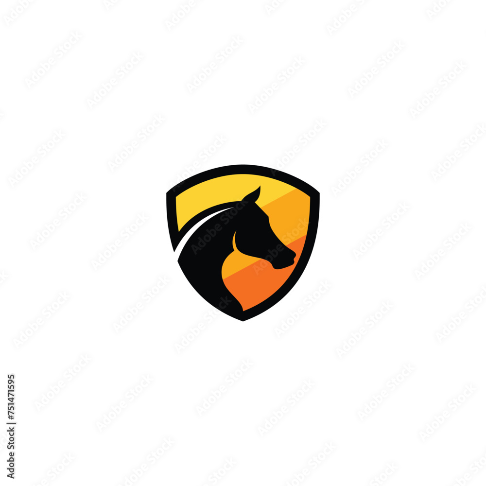 combining horse and shield into one unique and interesting abstract concept combining horse and shield into one unique and interesting abstract concept