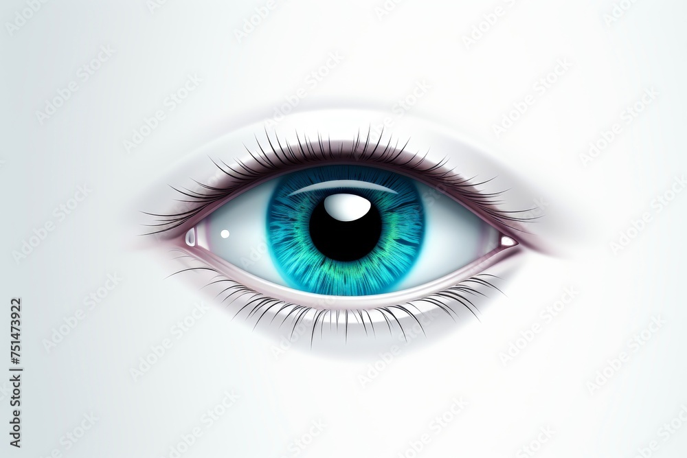 Close-up, hyper-realistic abstract single eye Close-up, hyper-realistic abstract single eye