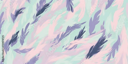 Pussy willow - pastel colors spring blooming colorful abstract illustration for card, wall art, banner, web, poster backdrop decoration