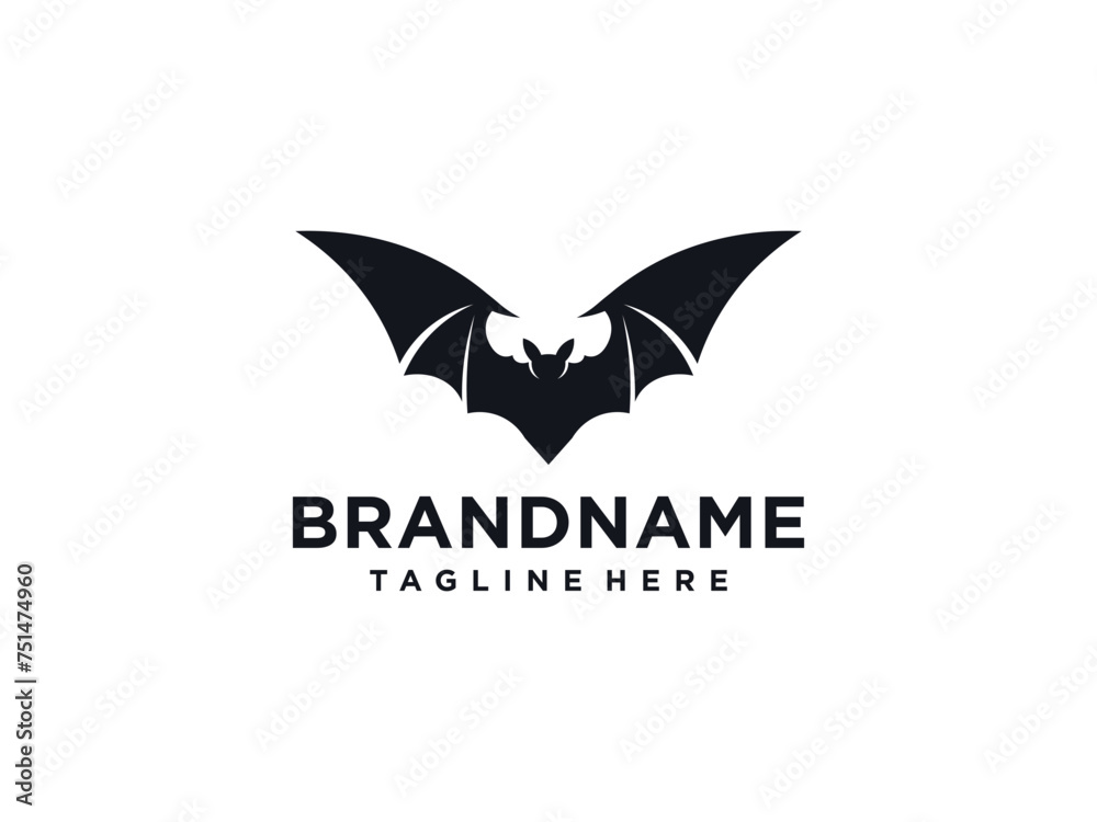 Bat logo animal and vector, wings, black, halloween, vampire, gothic, illustration, design bat icon Bat logo animal and vector, wings, black, halloween, vampire, gothic, illustration, design bat icon
