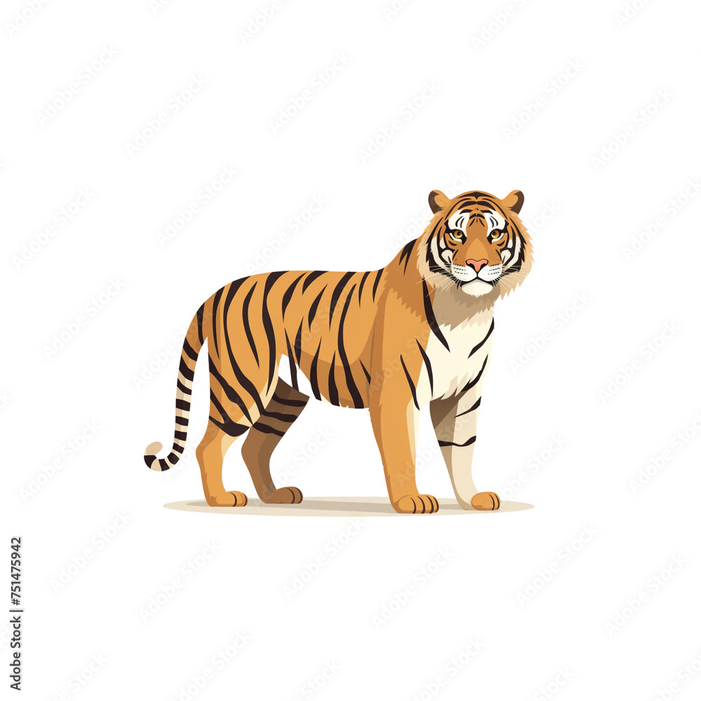 Obraz premium A tiger is standing