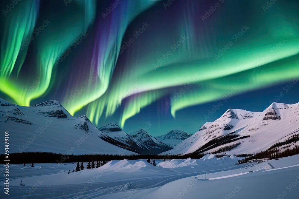 Aurora Boreale - obrazy, fototapety, plakaty 
