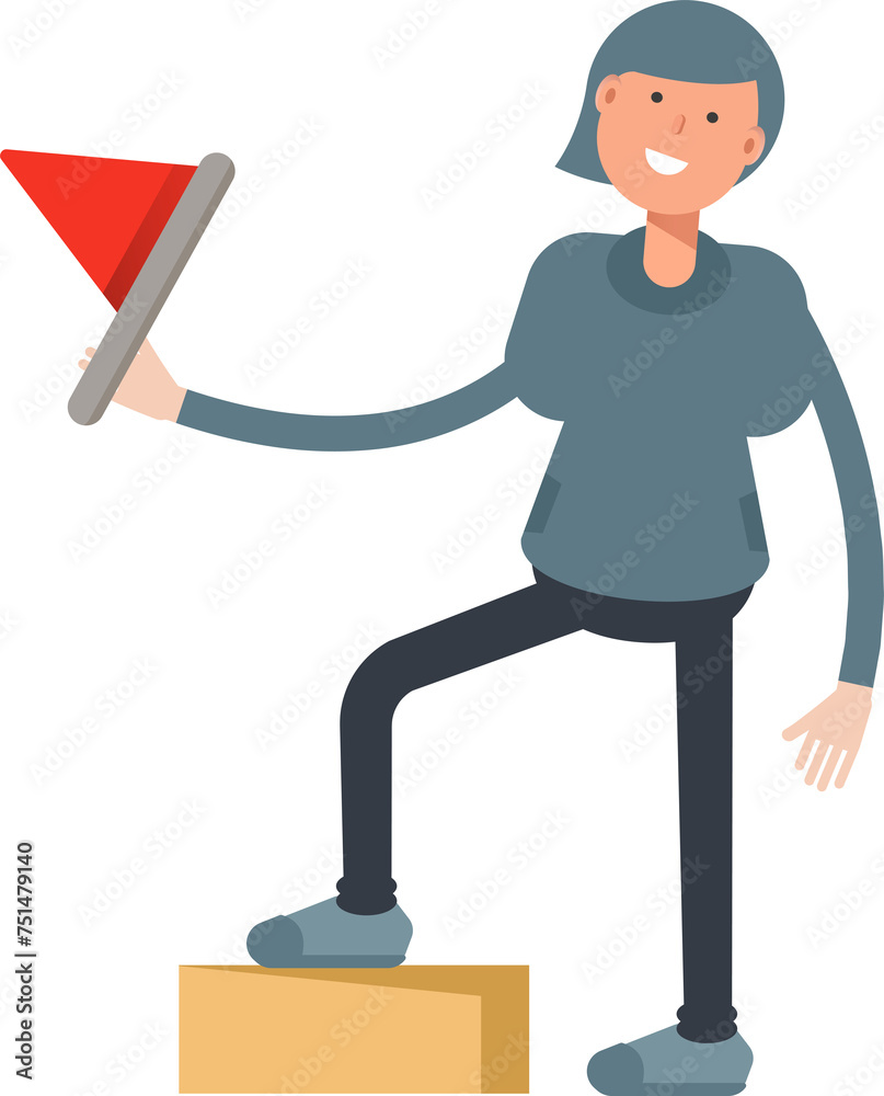 Woman Character Holding Medical Syringe Illustration
Woman Character Holding Medical Syringe Illustration