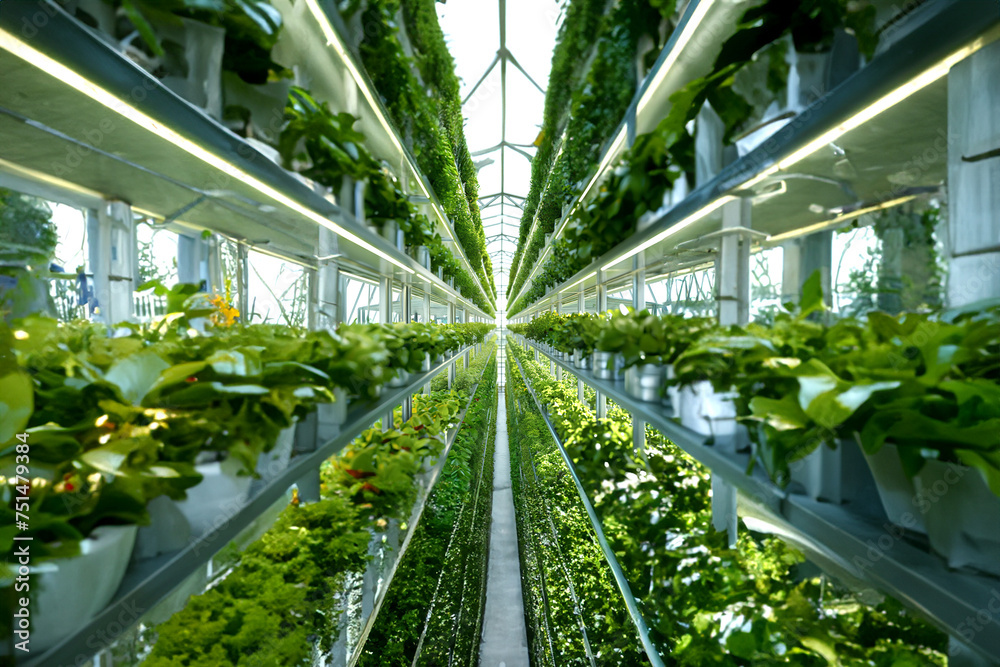 A vertical farming and hydroponics. Sustainable agriculture with thriving greenery. A vertical farming and hydroponics. Sustainable agriculture with thriving greenery.