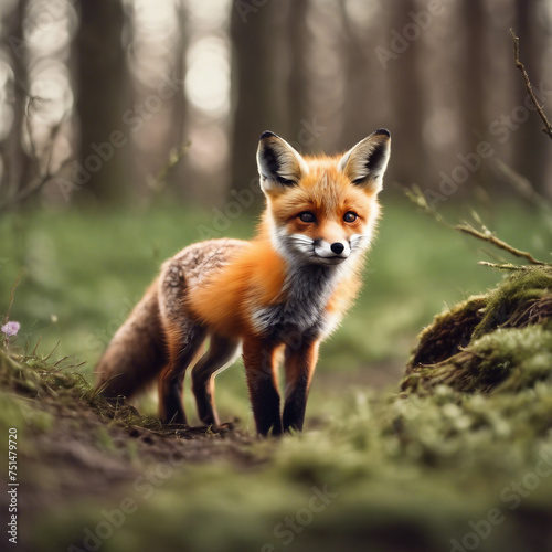 Baby Fuchs im Wald © Matthias Rickli