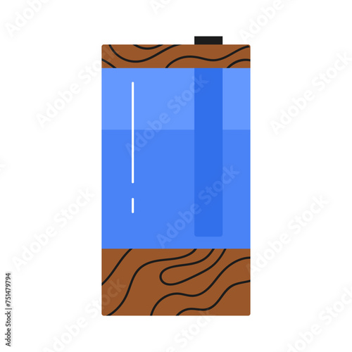Modern air humidifier. Сool mist humidifier. Device for healthy humidifying the air in the house. Vector illustration in cartoon style. Isolated on white background