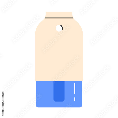 Modern air humidifier. Сool mist humidifier. Device for healthy humidifying the air in the house. Vector illustration in cartoon style. Isolated on white background