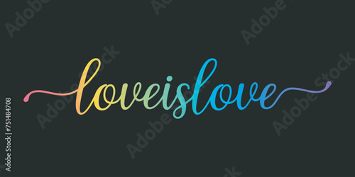 love is love . typography for t shirt design, tee print, applique, fashion slogan, badge, label clothing, jeans, or other printing products. Vector illustration