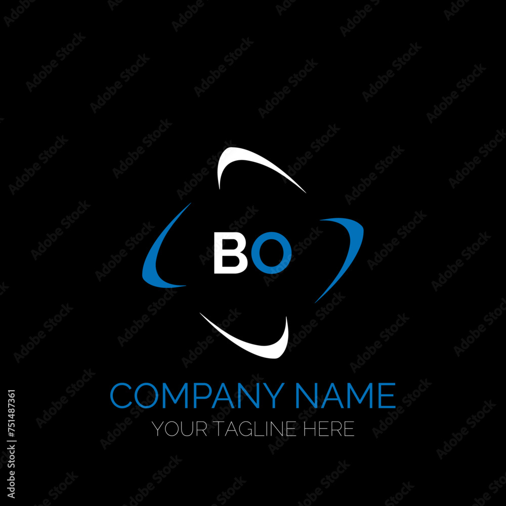 BO letter logo creative design. BO unique design. BO creative initials letter logo concept. BO letter logo design on black background. BO letter logo creative design. BO unique design. BO creative initials letter logo concept. BO letter logo design on black background.