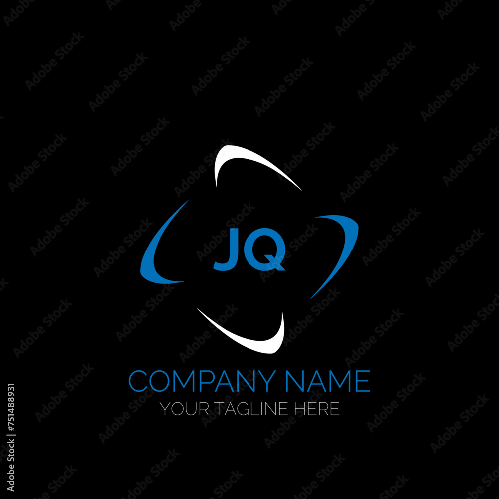 JQ letter logo creative design. JQ unique design. JQ creative initials letter logo concept. JQ letter logo design on black background. JQ letter logo creative design. JQ unique design. JQ creative initials letter logo concept. JQ letter logo design on black background.