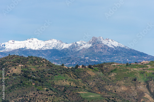 Scenic view of snowcapped mountains against the sky in Setif, Algeria. © Hamdi Bendali
