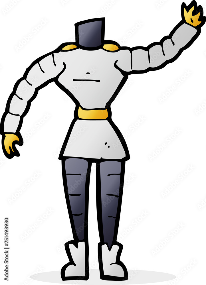 cartoon female robot body  (mix and match cartoons or add own photos)