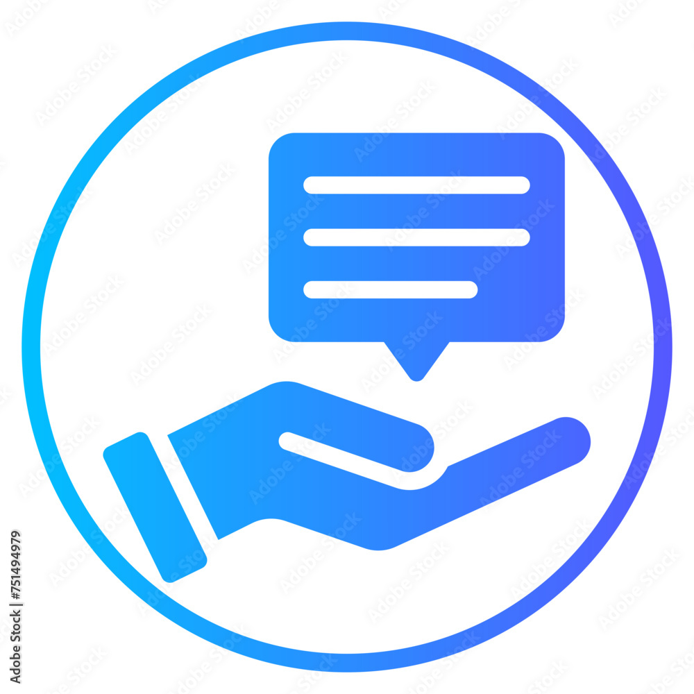 chat gradient icon chat gradient icon