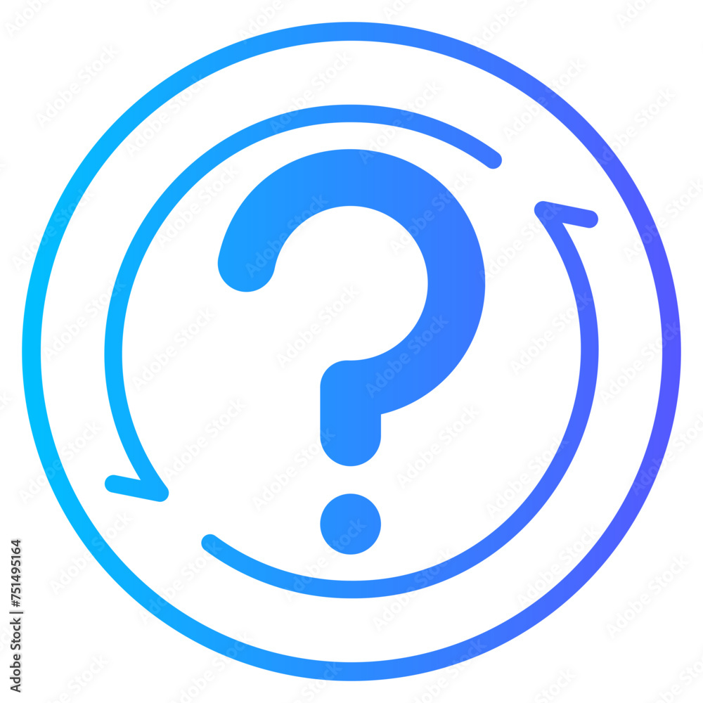 question gradient icon question gradient icon