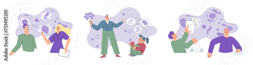 Talk therapy vector illustration. Active listening is core skill employed by therapists to provide empathetic support and understanding Healthcare professionals play vital role in delivering talk