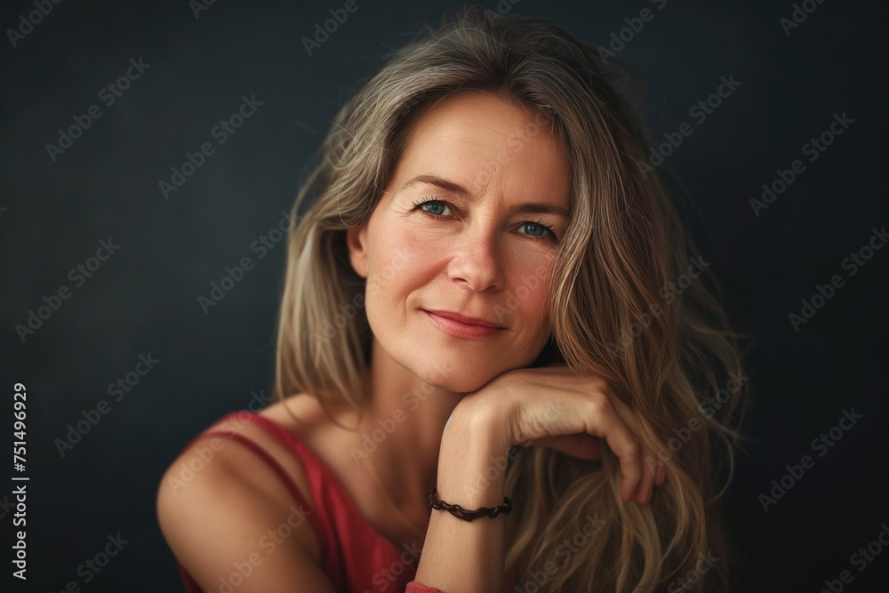 Portrait of a beautiful middle-aged woman Portrait of a beautiful middle-aged woman