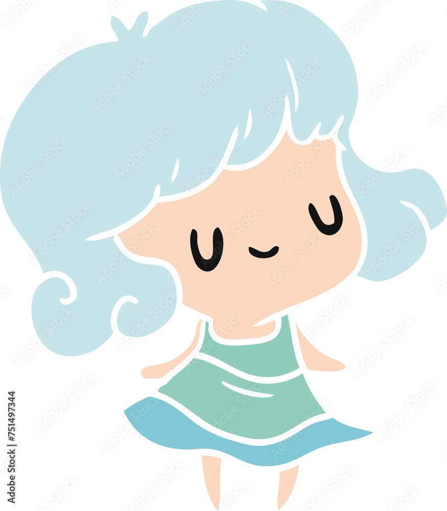 cartoon kawaii of cute girl cartoon kawaii of cute girl