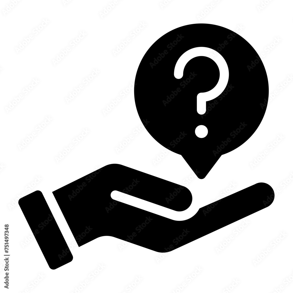 question mark glyph icon question mark glyph icon