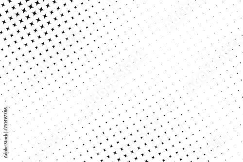 Stars Halftone Pattern Seamless
