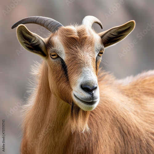 portrait of a goat