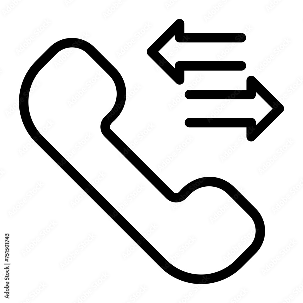 phone call line icon phone call line icon