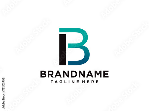 letter b logo design, b logo design, b logo vector illustration