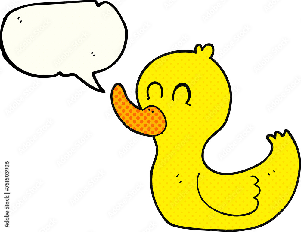 comic book speech bubble cartoon cute duck comic book speech bubble cartoon cute duck