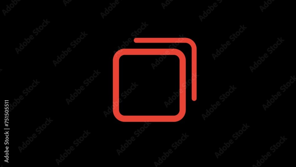 Crossmark symbol Animation with transparent background 