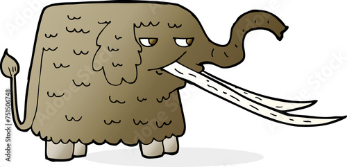 cartoon woolly mammoth photo