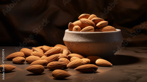 Elegance of crunchy almonds