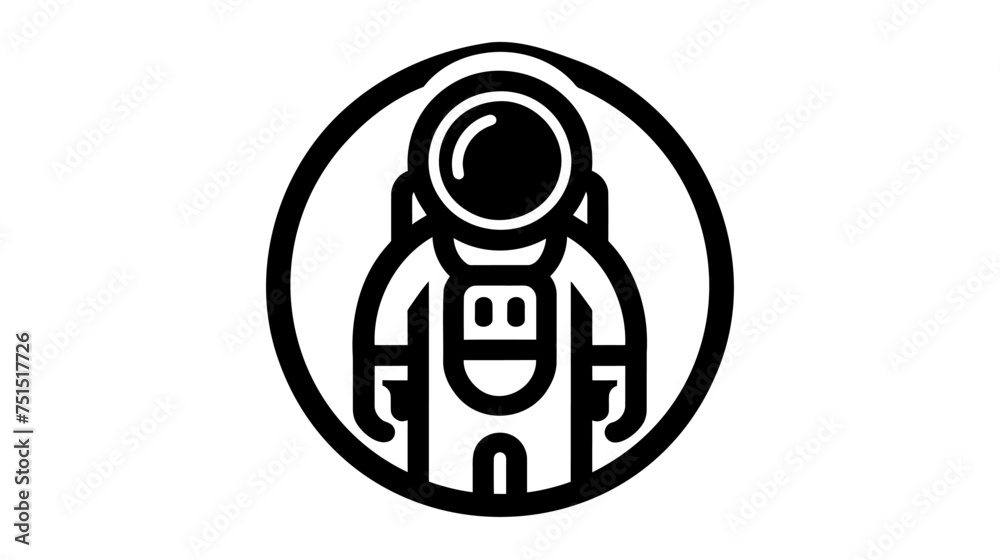 Astronaut Icon. vector illustration on white background Astronaut Icon. vector illustration on white background