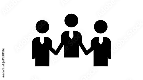 Group of people. teamwork. vector illustration on white background