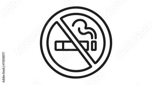 No smoking sign. smoking vector illustration on white background